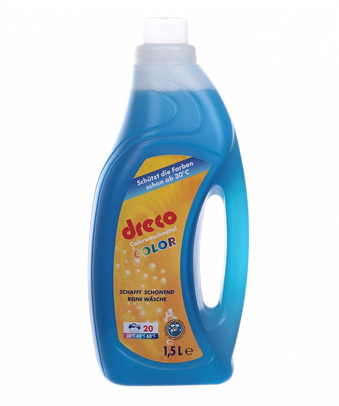 Гель для прання DRECO, для кольорової білизни, автомат, 1,5л